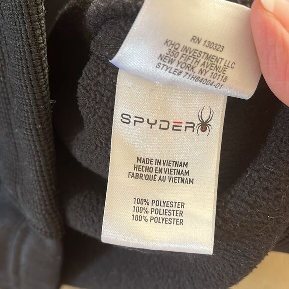 Spyder Men’s Constant Core Full Zip Jacket Size L GUC Black - Picture 6 of 7